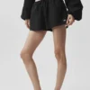 Cotton High-Waist Real Deal Short - Black