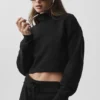 Cropped Serenity Coverup - Black