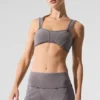 Washed Alosoft Sunray Bra - Cool Grey Wash