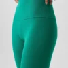 16" High-Waist Airbrush Capri - Emerald Isle