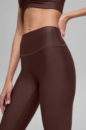 16” High-Waist Airlift Capri – Brownstone