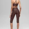 16'' High-Waist Airlift Capri - Brownstone