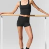 3" Alo Softsculpt High-Waist Precision Short - Black