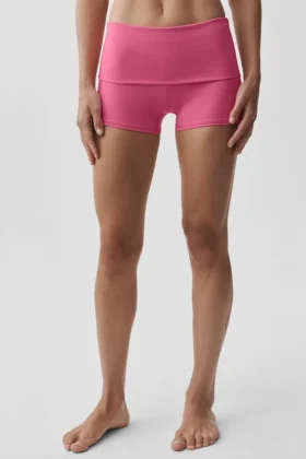 3″ Alo Softsculpt Low-Rise Foldover Short – Paradise Pink