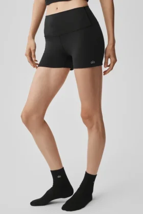 3″ Alosoft High-Waist Carefree Short – Black