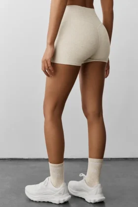 3″ Alosoft High-Waist Carefree Short – Oatmeal Heather