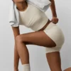 3" Alosoft High-Waist Carefree Short - Oatmeal Heather