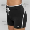 4" Airbrush High-Waist Race Pace Short - Black/White