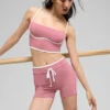 4" Airbrush High-Waist Race Pace Short - Pink Wild Rose/White