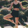 4" Seamless Modal Ribbed High-Waist Short - Black