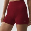 4" Seamless Modal Ribbed High-Waist Short - Summer Romance Red
