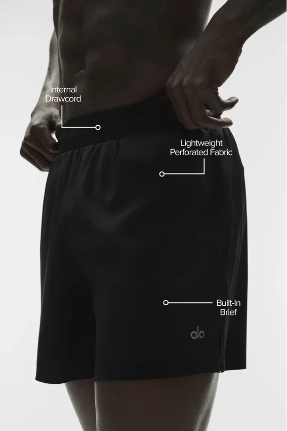 5" Adapt Running Short - Black