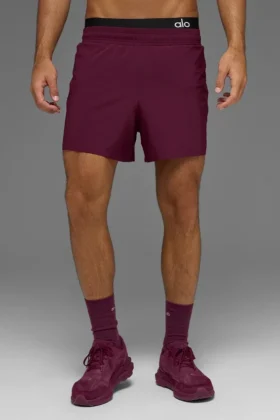 5″ Adapt Running Short – Burgundy