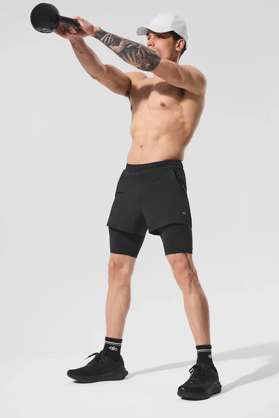 5" Revival 2-in-1 Short - Black/Black