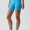 5" Seamless Ribbed Favorite Short - Azure Blue