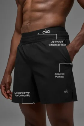 5″ Traction Running Short – Black