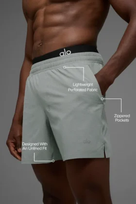 5″ Traction Running Short – Lunar Grey