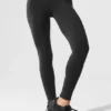 7/8 High-Waist Airbrush Legging - Black