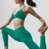 7/8 High-Waist Airbrush Legging - Emerald Isle
