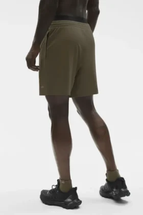 7″ Conquer React Performance Short – Olive Tree