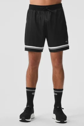 7″ Key Mesh Basketball Short – Black