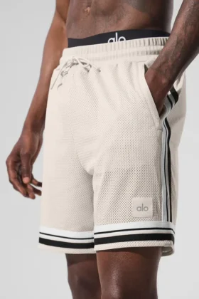7″ Key Mesh Basketball Short – Bone