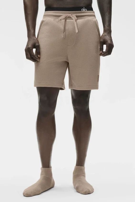 7" Waffle Lounge Short - Gravel