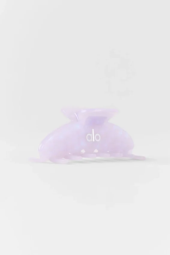 90'S Claw Clip - Light Provence Blue Marble