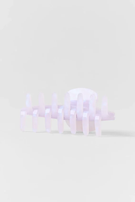90'S Claw Clip - Light Provence Blue Marble
