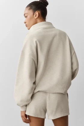 Accolade 1/4 Zip Pullover – Oatmeal Heather