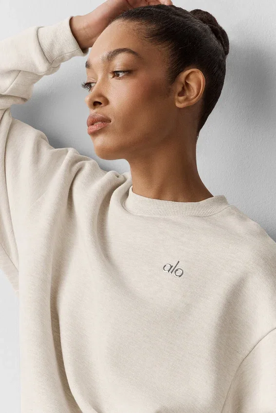 Accolade Crew Neck Pullover - Oatmeal Heather