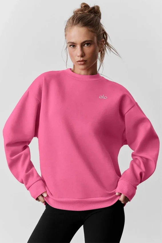 Accolade Crew Neck Pullover - Paradise Pink