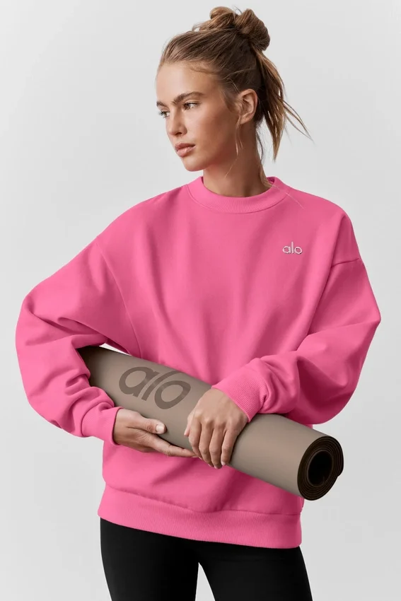 Accolade Crew Neck Pullover - Paradise Pink