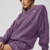 Accolade Crew Neck Pullover - Plum Kiss