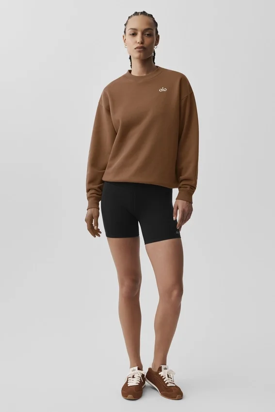 Accolade Crew Neck Pullover - Sun Kissed Brown