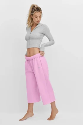 Accolade Cutoff Sweatpant - Candy Heart Pink