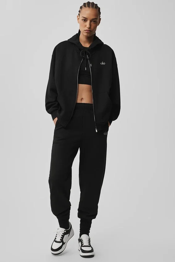 Accolade Full Zip Hoodie - Black