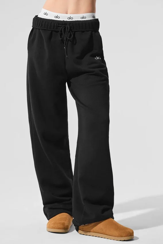 Accolade Straight Leg Sweatpant - Black