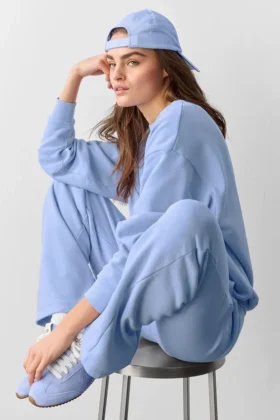 Accolade Straight Leg Sweatpant – Light Provence Blue