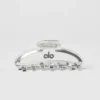 Acrylic Illusion Claw Clip - Clear Acetate/Chrome