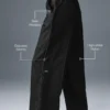 Afterglow Wide Leg Track Pant - Black