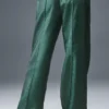 Afterglow Wide Leg Track Pant - Winter Ivy