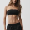 Airbrush Bandeau Bra - Black