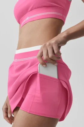 Airbrush Better Together Tennis Skirt – Paradise Pink/White