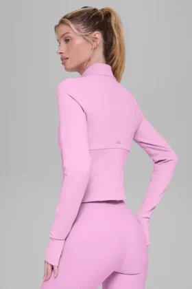 Airbrush Corset Full Zip Jacket – Candy Heart Pink
