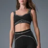 Airbrush Heart Throb Bra - Black/White