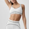 Airbrush Heart Throb Bra - White/Black
