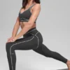 Airbrush High-Waist 7/8 Heart Throb Legging - Anthracite/White