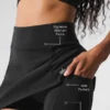 Airbrush High-Waist Good Form Tennis Skirt - Black
