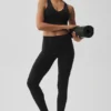 Airbrush High-Waist Highlight Goddess Legging - Black